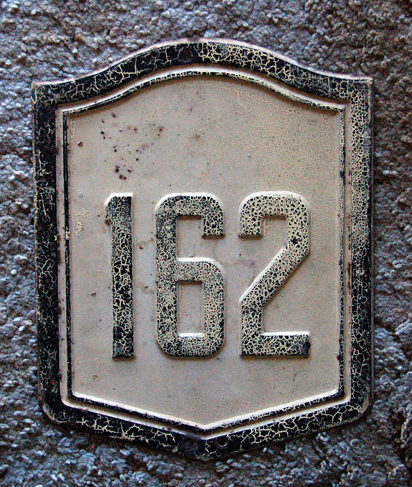 1930s highway marker.