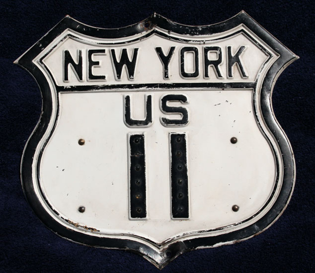 1930s highway marker.