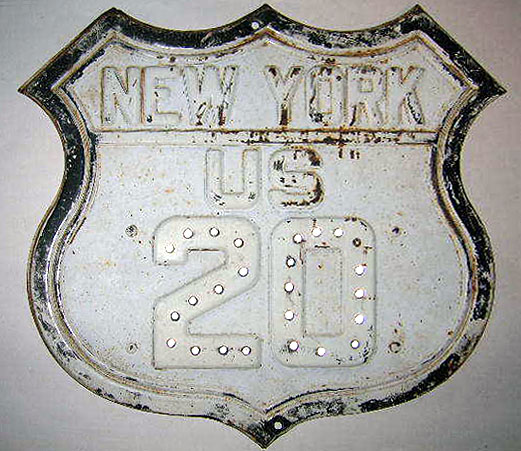 1930s highway marker.