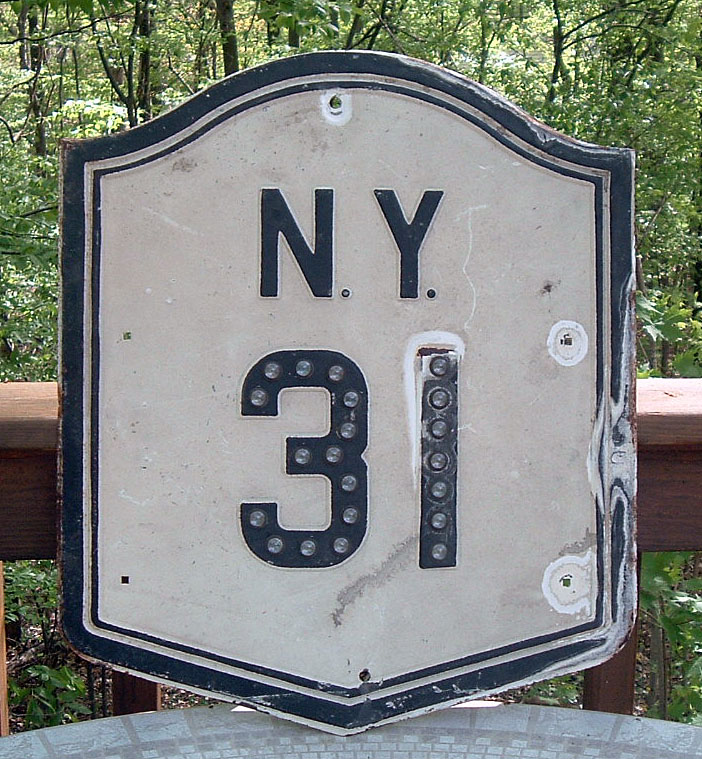1930s highway marker.