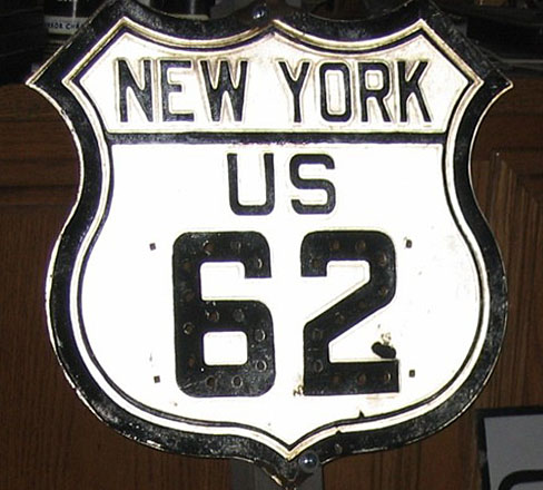 1930s highway marker.