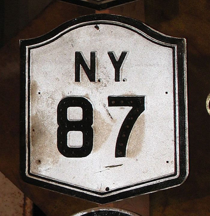 1930s highway marker.