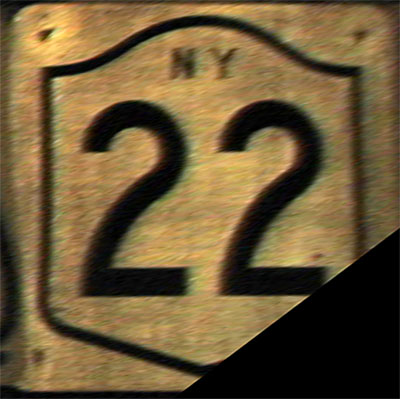 1950s highway marker.