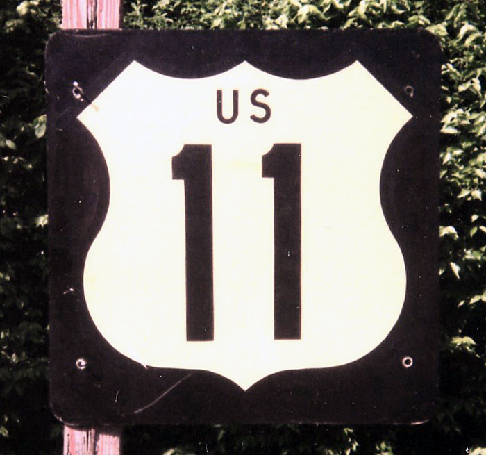 1960s highway marker.