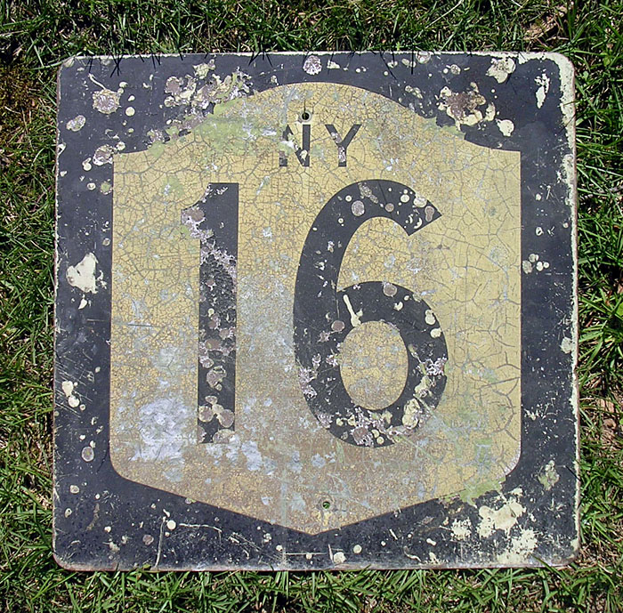 1960s highway marker.
