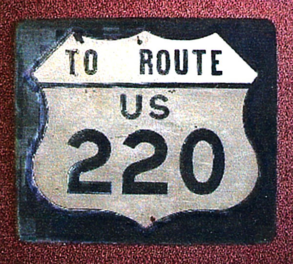 1960s highway marker.