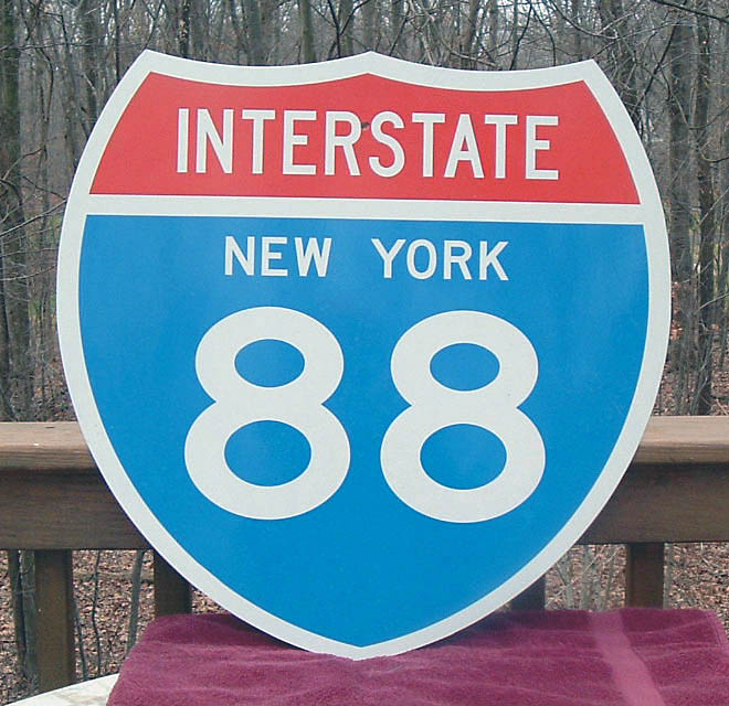 1960s highway marker.