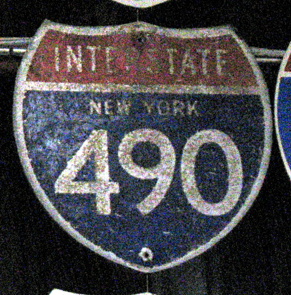 1960s highway marker.