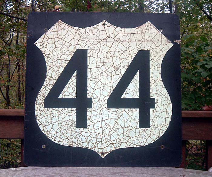 1960s highway marker.