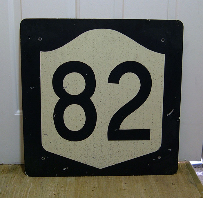 1970s highway marker.
