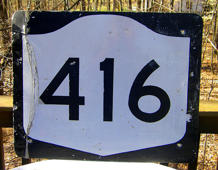 1980s highway marker.