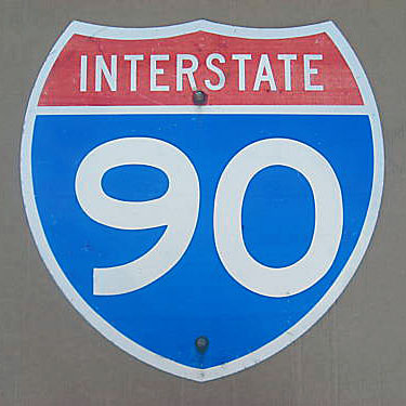 1980s highway marker.
