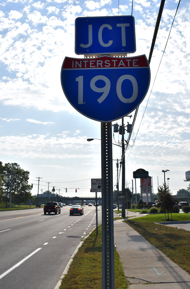 U.S. 62 southbound at Interstate 190