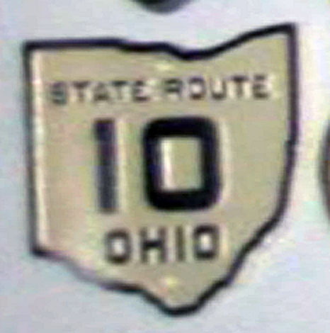 1920s highway marker.