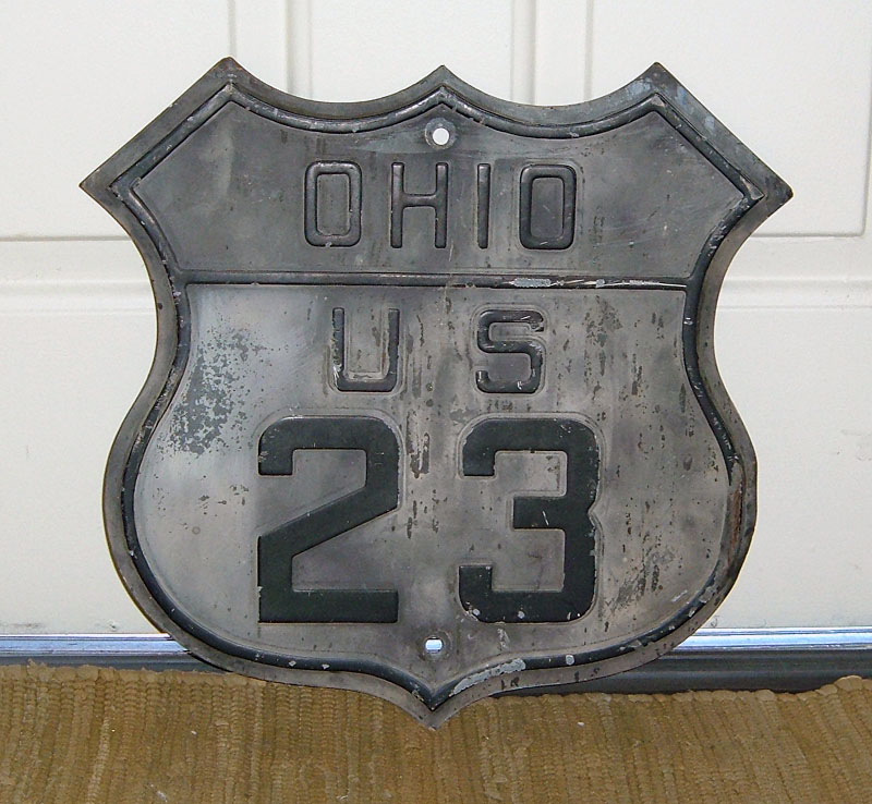 1920s highway marker.