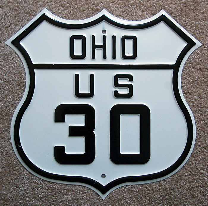 1920s highway marker.