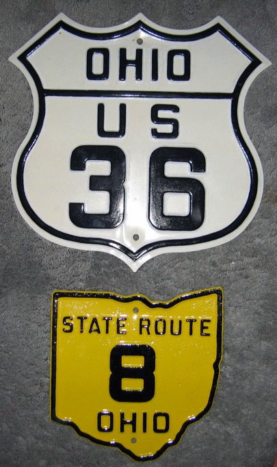1920s highway marker.
