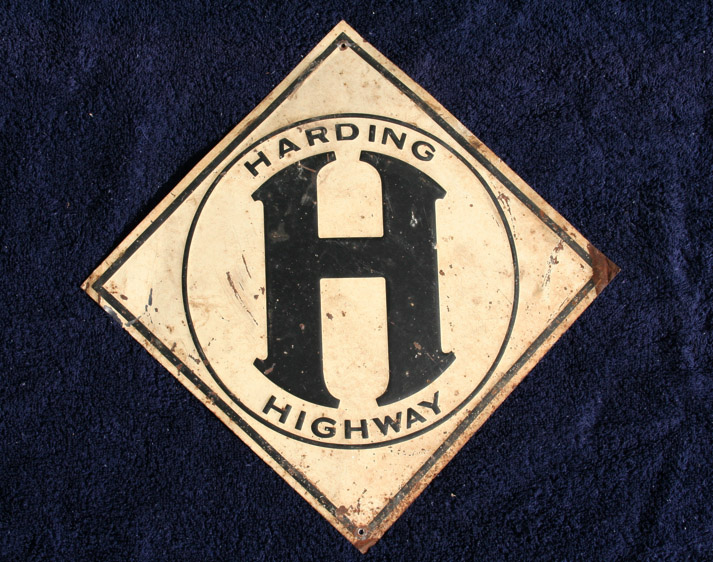1920s highway marker.