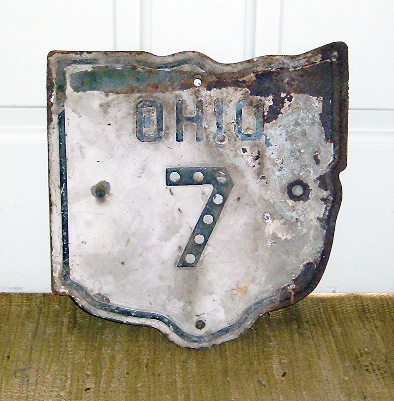 1930s highway marker.