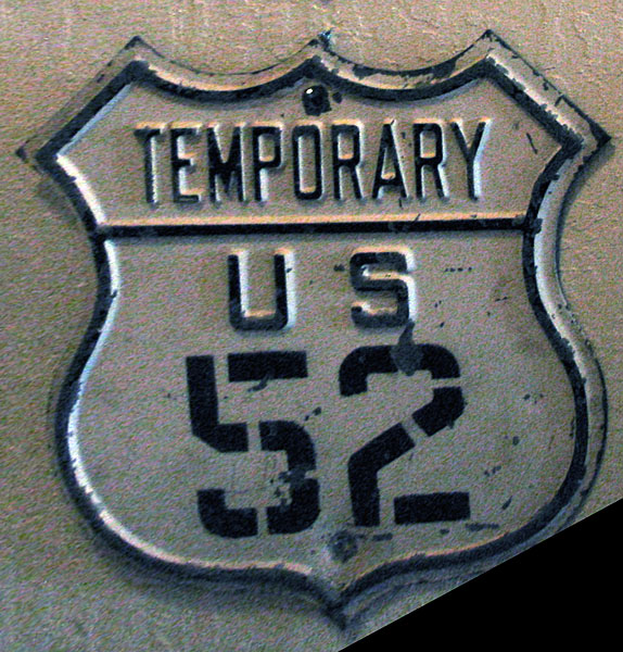 1930s highway marker.