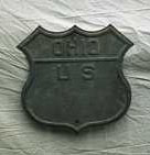 1940s highway marker.