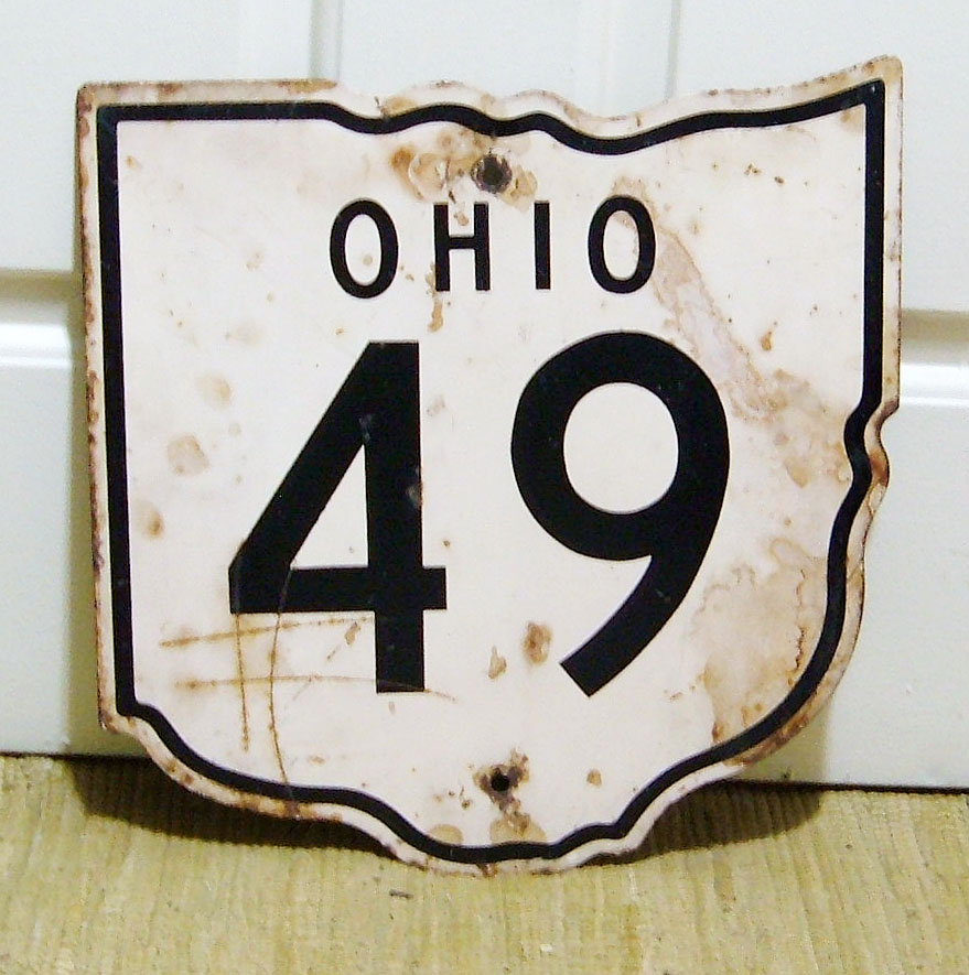 1940s highway marker.
