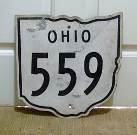 1940s highway marker.
