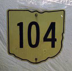 1960s highway marker.