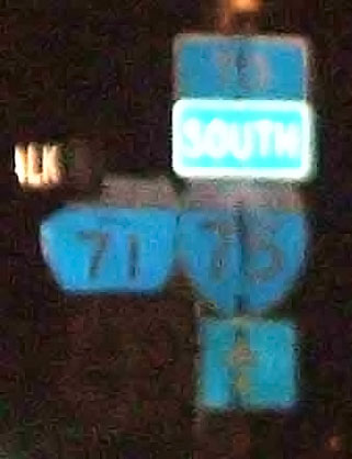 State-named I-71 shield, as found by our intrepid sign