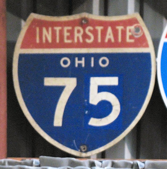1960s highway marker.