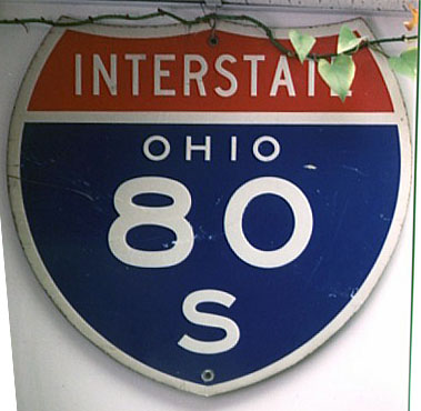 1960s highway marker.