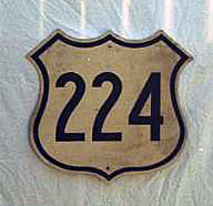 1960s highway marker.