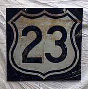 1960s highway marker.