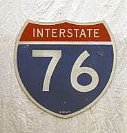 1980s highway marker.
