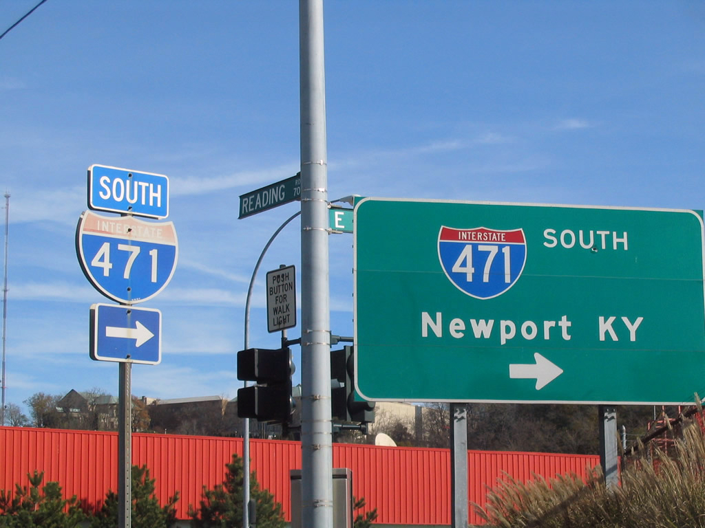 Reading Road and Interstate 471 in Cincinnati.