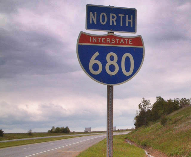 First northbound shield after junction Interstate 76.