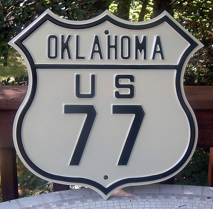 1920s highway marker.