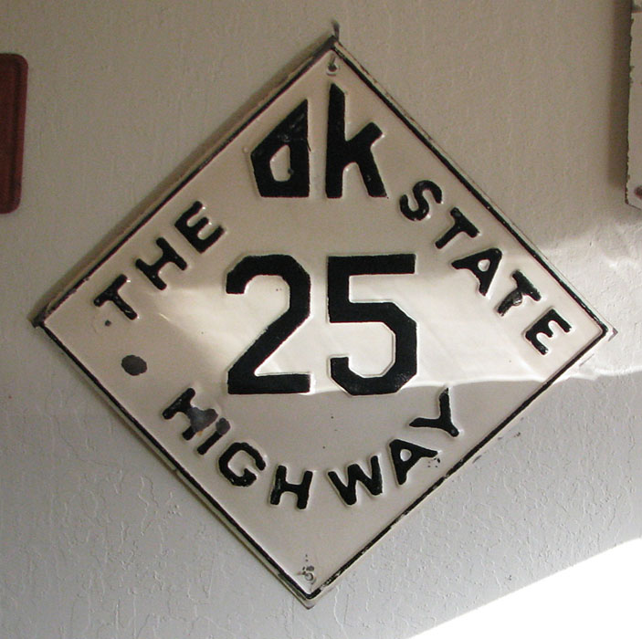 1930s highway marker.