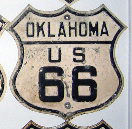 1930s highway marker.