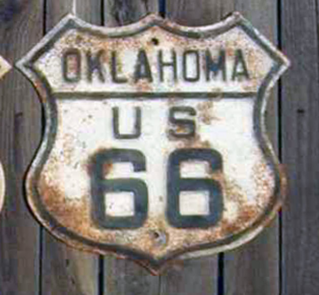 1930s highway marker.