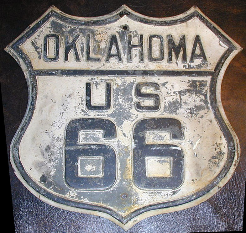 1930s highway marker.