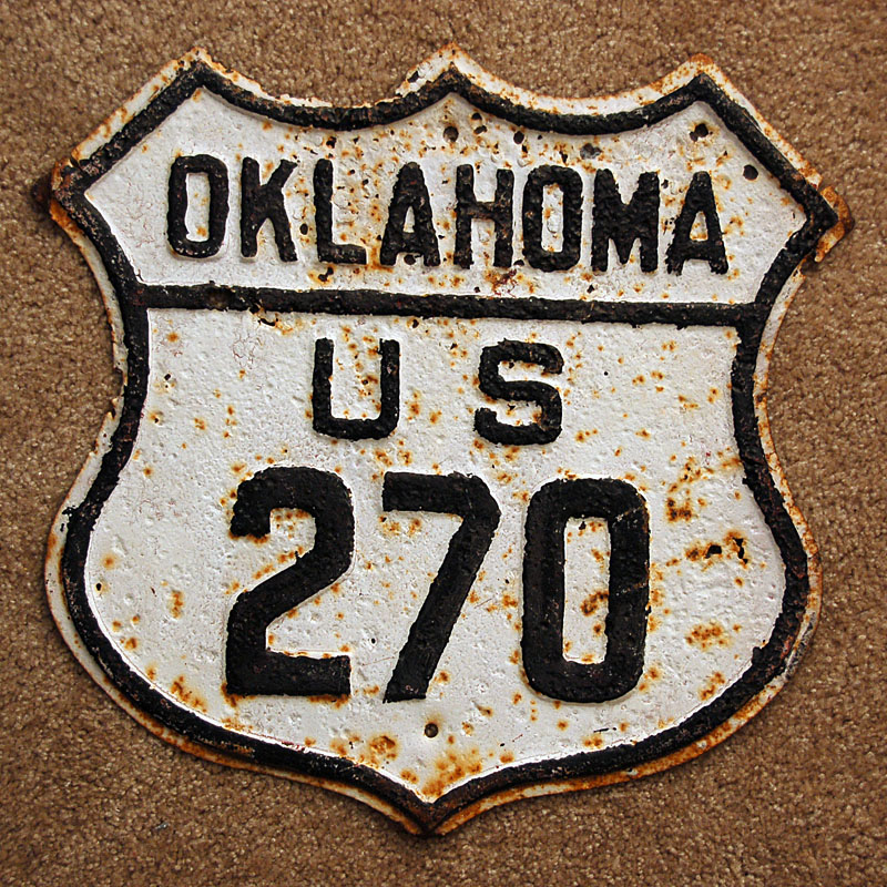 1930s highway marker.