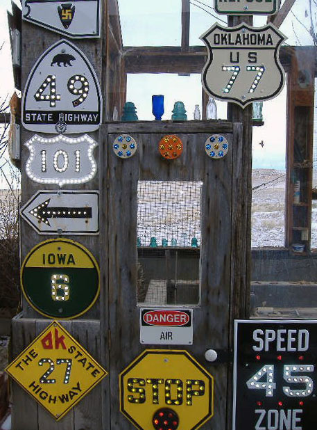 1930s highway marker.