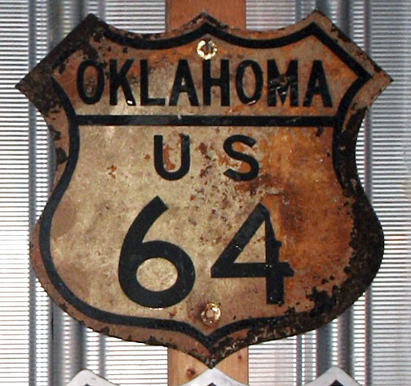 1950s highway marker.
