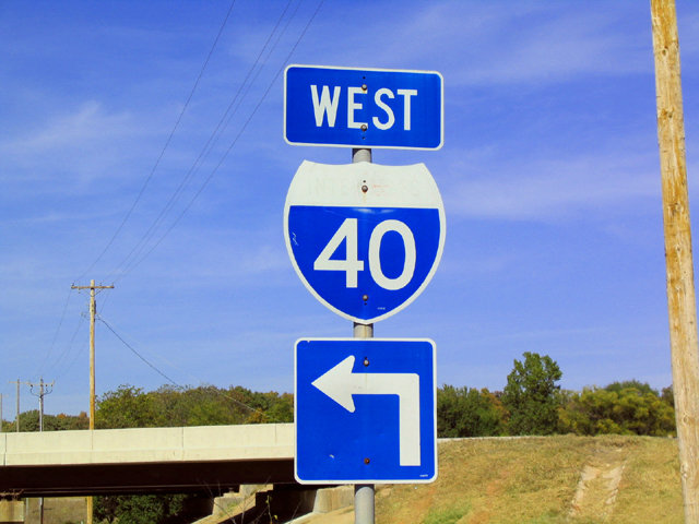 At Exit 166/Choctaw Rd interchange.