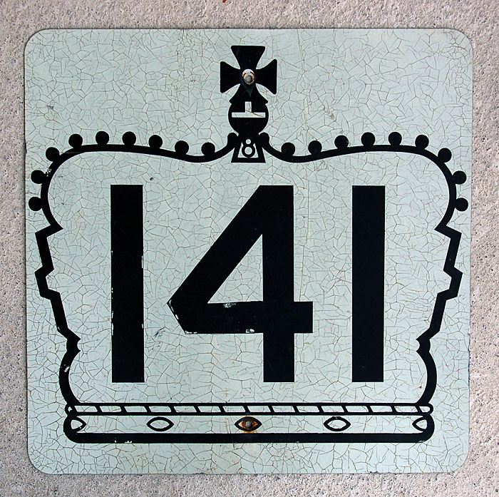 1960s highway marker.