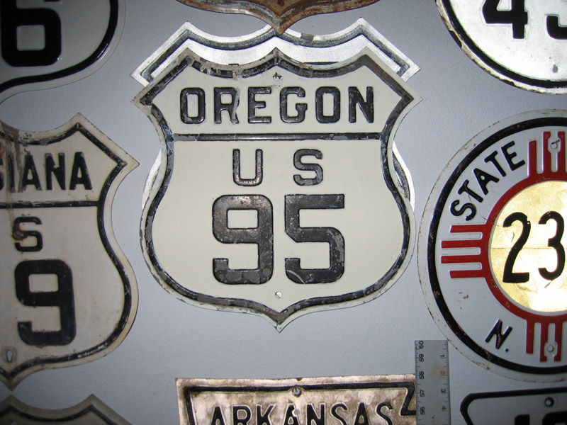 1920s highway marker.
