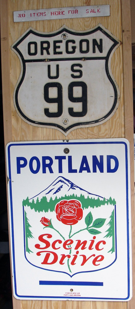 1920s highway marker.
