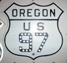 1940s highway marker.