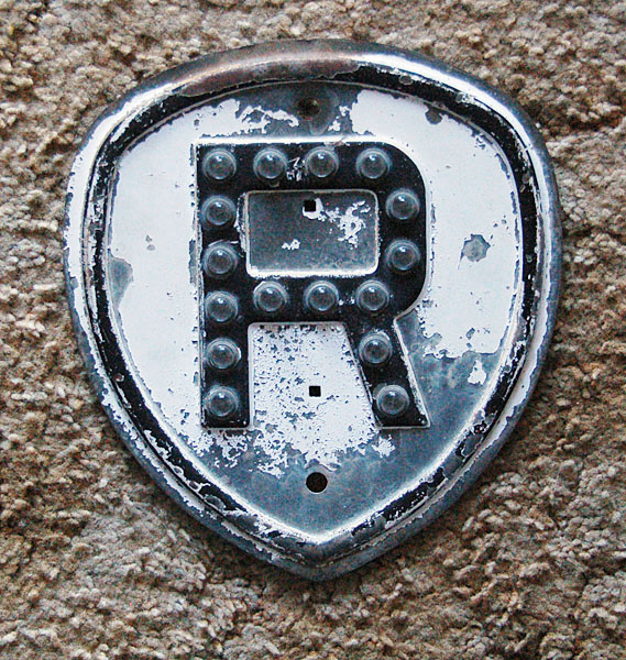 1930s highway marker.